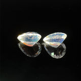 1.99cts Natural Rainbow Moonstone Gemstone Pair - Pear Shape - 24748RGT