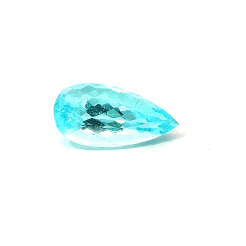 4.18 cts Natural Blue Paraiba Tourmaline Gemstone - Pear Shape - 24760RGT