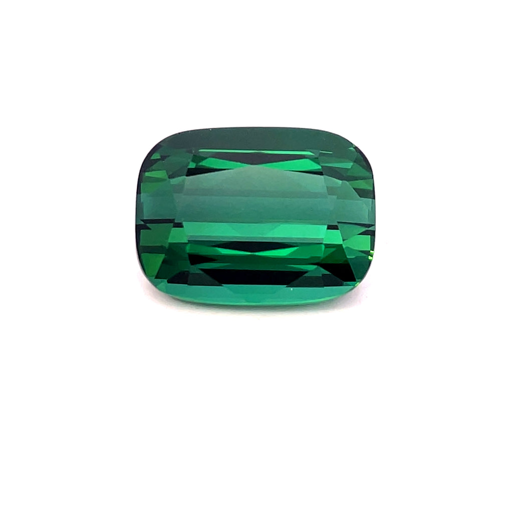 7.04 cts Natural Green Tourmaline Gemstone - Cushion Shape - 24779RGT