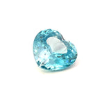 6.92 cts Natural Gemstone Blue Zircon from Cambodia - Heart Shape - 24813RGT