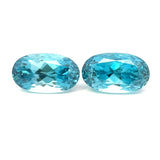 10.99 cts Natural Gemstone Blue Zircon from Cambodia - Oval Shape - 24814RGT