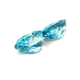 10.99 cts Natural Gemstone Blue Zircon from Cambodia - Oval Shape - 24814RGT