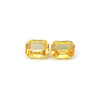 2.04cts Natural Heated Yellow Sapphire Gemstone Pair - Octagon Shape - 24854RGT