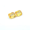 2.04cts Natural Heated Yellow Sapphire Gemstone Pair - Octagon Shape - 24854RGT