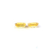 2.04cts Natural Heated Yellow Sapphire Gemstone Pair - Octagon Shape - 24854RGT