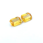 2.20cts Natural Heated Yellow Sapphire Gemstone Pair - Octagon Shape - 24855RGT