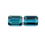 2.01cts Natural Gemstone Blue Indicolite Tourmaline Pair - Octagon Shape - 24887RGT