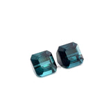 2.85cts Natural Gemstone Blue Indicolite Tourmaline Pair - Octagon Shape - 24889RGT