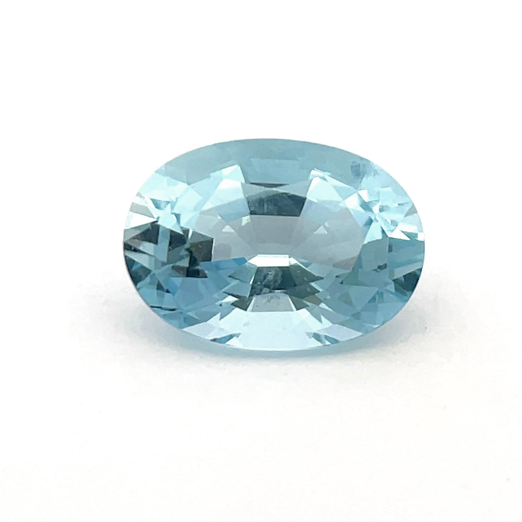 4.48cts Natural Blue Aquamarine Gemstone  - Oval Shape - 24891RGT