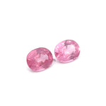 3.45 cts Natural Baby Pink Mahenge Spinel Gemstone Pair - Oval Shape - 24894RGT