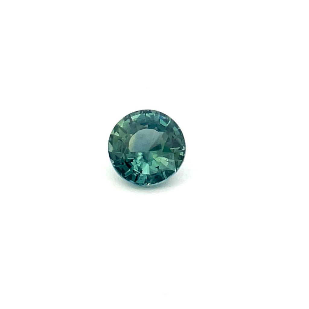 1.24cts Natural Unheated Teal Sapphire Gemstone - Round Shape - 24925RGT