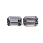 4.20cts Natural Gray Spinel Gemstone Pair - Octagon Shape - 24931RGT