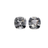 2.89cts Natural Gray Spinel Gemstone Pair - Square Octagon Shape - 24951RGT