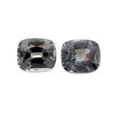 4.39cts Natural Gray Spinel Gemstone Pair - Cushion Shape - 24952RGT