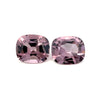 3.74cts Natural Purple Pink Spinel Gemstone Pair - Cushion Shape - 24953RGT