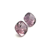 3.74cts Natural Purple Pink Spinel Gemstone Pair - Cushion Shape - 24953RGT