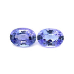 2.71cts Natural Blue Tanzanite Gemstone Pair - Oval Shape - 24963RGT