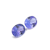 2.71cts Natural Blue Tanzanite Gemstone Pair - Oval Shape - 24963RGT