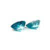 5.90cts Natural Gemstone Blue Zircon from Cambodia Pair - Pear Shape - 24969RGT