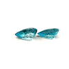 6.84cts Natural Gemstone Blue Zircon from Cambodia Pair - Pear Shape - 24970RGT