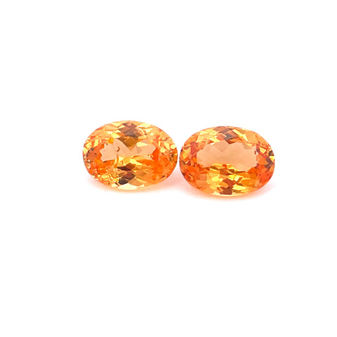 2.15cts Natural Gemstone Fanta Spessartite Garnet Pair - Oval Shape - 24973RGT