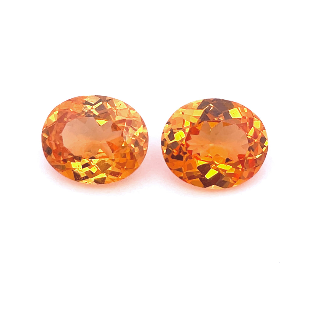 2.87cts Natural Gemstone Fanta Spessartite Garnet Pair - Oval Shape - 24975RGT