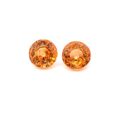 3.81cts Natural Gemstone Fanta Spessartite Garnet Pair - Round Shape - 24978RGT