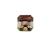 3.39cts Natural Bi - Color Tourmaline Gemstone - Square Shape - 25021RGT