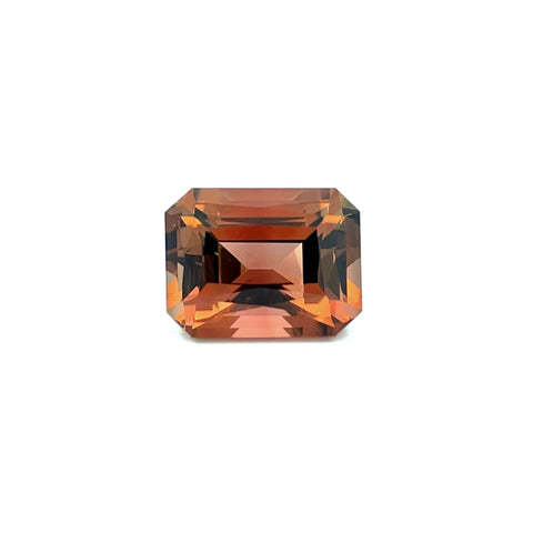 3.88cts Natural Orange Peach Tourmaline Gemstone - Octagon Shape - 25022RGT