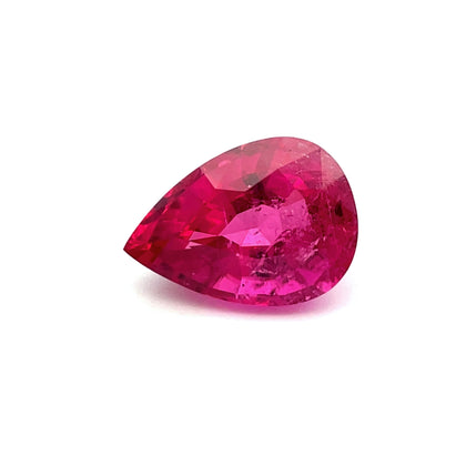 5.49cts Natural Gemstone Rubellite Tourmaline - Pear Shape - 25036RGT