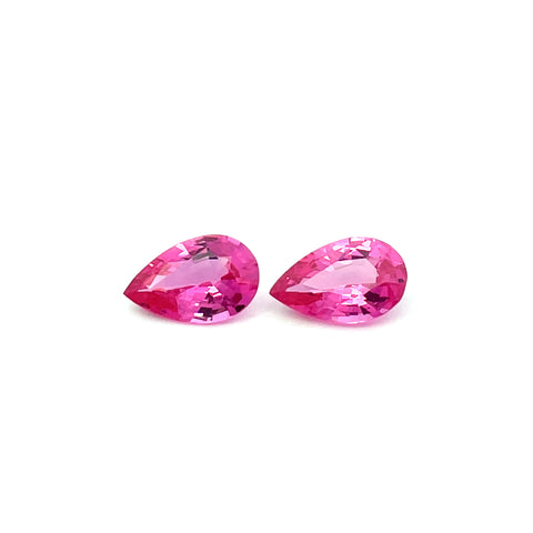 1.12cts Natural Hot Pink Mahenge Spinel Gemstone - Pear Shape - 25061RGT