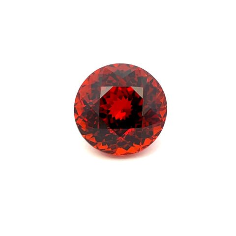 5.65cts Natural Deep Orange Spessartite Garnet Gemstone - Round Shape - 25078RGT