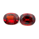 19.17cts Natural Orange Red Spessartite Garnet Gemstone - Oval Shape - 25079RGT