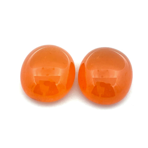 28.68cts Natural Fanta Spessartite Garnet Cabochon Pair - Oval Shape - 25085RGT
