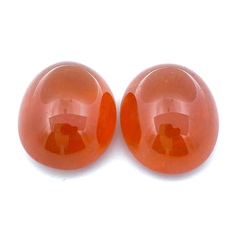 46.07cts Natural Fanta Spessartite Garnet Cabochon Pair - Oval Shape - 25088RGT