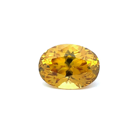 4.54cts Natural Yellow Zircon Gemstone - Oval Shape - 25299RGT
