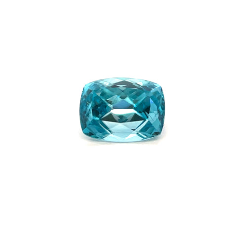 4.89cts Natural Gemstone Blue Zircon from Cambodia - Cushion Shape - 25302RGT