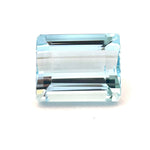 11.14cts Natural Blue Aquamarine Gemstone  - Emerald Cut - 25317RGT