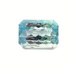 6.40cts Natural Blue Aquamarine Gemstone  - Emerald Cut - 25323RGT
