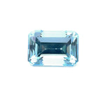 6.06cts Natural Blue Aquamarine Gemstone  - Emerald Cut - 25324RGT