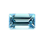 6.83cts Natural Blue Aquamarine Gemstone  - Emerald Cut - 25325RGT