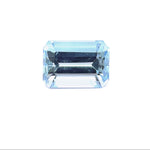 3.72cts Natural Blue Aquamarine Gemstone  - Emerald Cut - 25348RGT