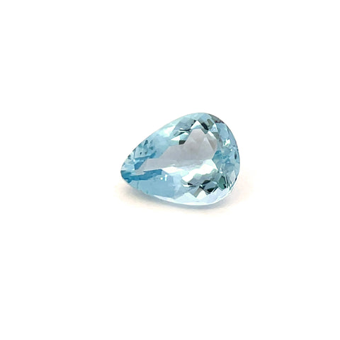 1.48cts Natural Blue Aquamarine Gemstone  - Pear Shape - 25350RGT