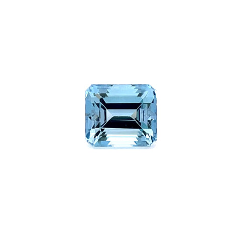 1.79cts Natural Blue Aquamarine Gemstone  - Emerald Cut - 25363RGT