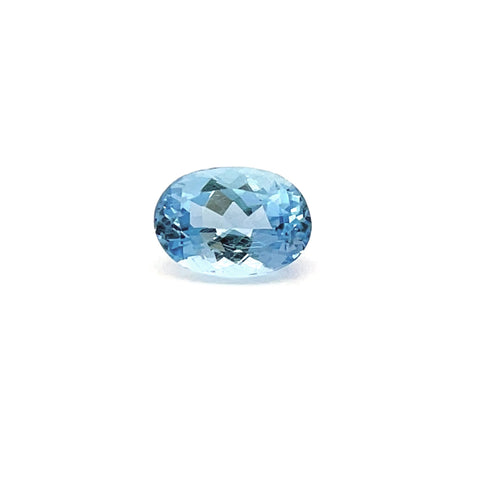 1.55cts Natural Blue Aquamarine Gemstone  - Oval Shape - 25365RGT
