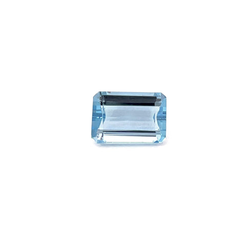 1.25cts Natural Blue Aquamarine Gemstone  - Emerald Cut - 25366RGT