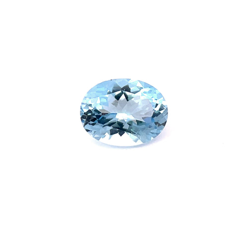 1.63cts Natural Blue Aquamarine Gemstone  - Oval Shape - 25367RGT