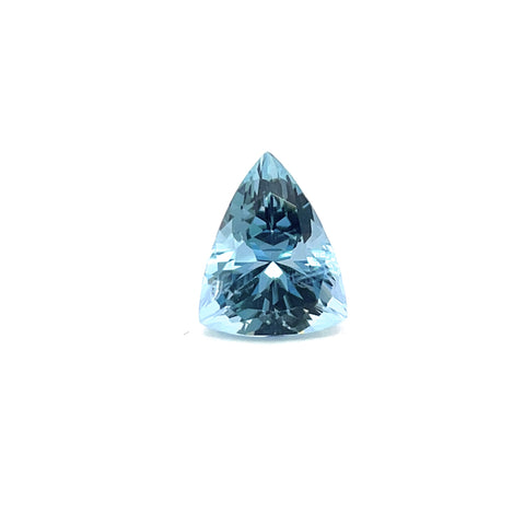 2.11cts Natural Blue Aquamarine Gemstone  - Trilliant Shape - 25369RGT