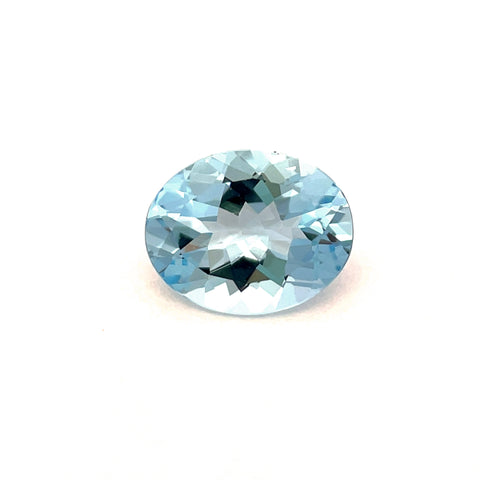 2.47cts Natural Blue Aquamarine Gemstone  - Oval Shape - 25373RGT