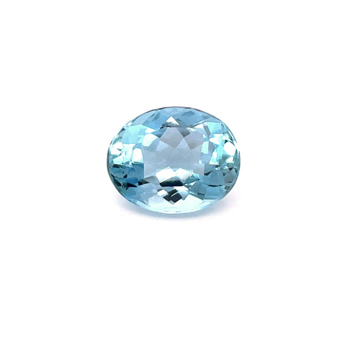 2.67cts Natural Blue Aquamarine Gemstone  - Oval Shape - 25378RGT